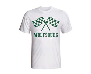 Vfl Wolfsburg Waving Flags T-shirt (white)