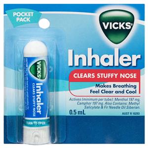 Vicks Nasal Spray Decongestant Inhaler 0.5mL