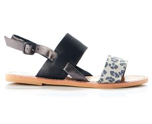 Walnut Melbourne Women's Camellia Sandal - Ice Grey Leopard