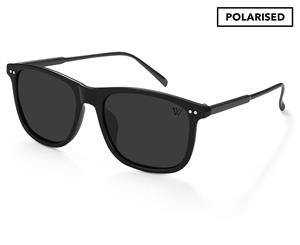 Winstonne Men's Brandon Polarised Sunglasses - Matte Black/Grey