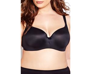 Womens Deesse Contour Flirt Underwire Bra Black