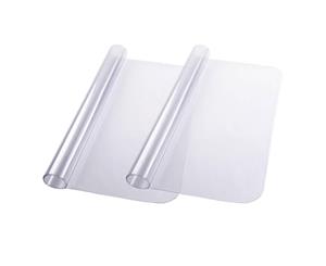 Yescom 2 Pcs 120x90cm Rectangle PVC Floor Mat Protector for Hard Wood Floors Home Chair