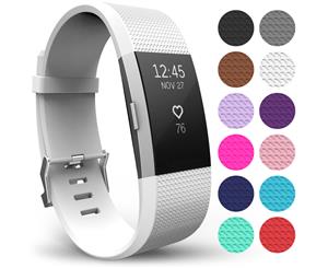 Yousave Fitbit Charge 2 Strap Single (Large) - White