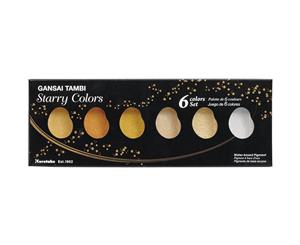 ZIG Kuretake Gansai Tambi Starry Colours 6 colour set