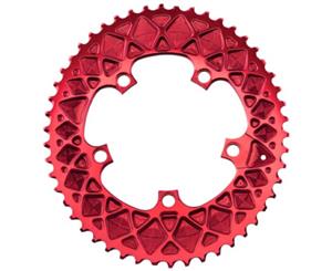 absoluteBLACK Premium Oval Road 110BCD 5B SRAM Outer 2x Chainring Red 52T