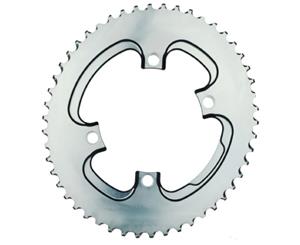 absoluteBLACK Winter Oval 110BCD 4B Outer 2x Chainring Grey 50T