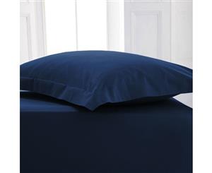 1000TC Pure Cotton Tailored Pillowcases NAVY