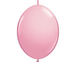 15cm Standard Pink Quick Link Latex Balloons Pack of 50