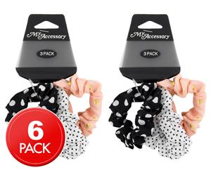 2 x My Accessory Scrunchie 3-Pack - Polka Dot Assorted