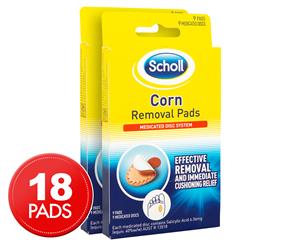 2 x Scholl Corn Removal Pads 9pk
