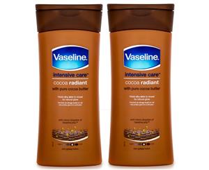 2 x Vaseline Intensive Care Cocoa Radiant Lotion 200mL