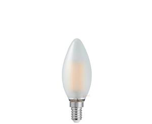 4 Watt Candle Dimmable LED Filament Bulb (E14) Frosted