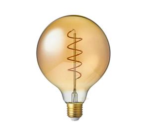 4 Watt G125 Dimmable Amber Spiral LED Filament Bulb (E27)