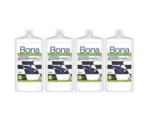 4PK Bona 1L Stone Tile & Laminate Polish Protective Floor Polisher Gloss Finish