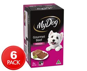 6 x My Dog Meaty Loaf Gourmet Beef Trays 100g