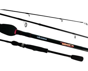 6ƌ Okuma TKO 6-14lb Graphite Spin Rod - 2 Pce Spinning Rod with Split Grip