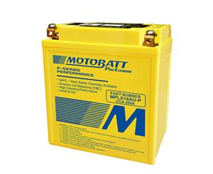 AGM Motobatt Quad Flex Battery Absorbed Glass Mat Technology MPLX14AU-P 12V