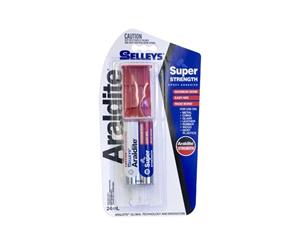 ARL24MSS SELLEYS 24Ml Super Strength Araldite Selleys For Bonding Metal Glass Ceramics Porcelain and Rubber 24ML SUPER STRENGTH ARALDITE