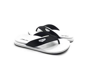 ATLANTIS SHOES Men's Waterfall Waterproof Flip Flops - Black/White