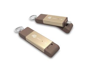 Adam Elements iKlips Duo Mobile Storage For iPhone & iPad - GOLD 32GB