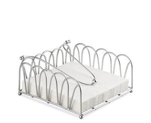 Ambiente Waves Napkin Holder Silver