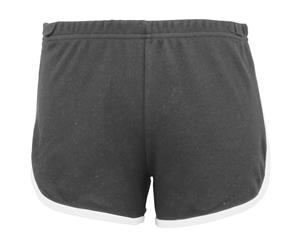 American Apparel Womens/Ladies Cotton Casual/Sports Shorts (Asphalt / White) - RW4012