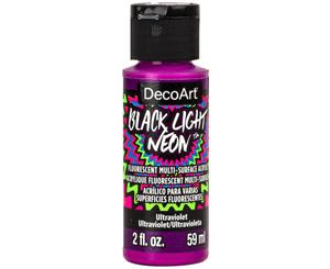 Americana Black Light Neon Acrylic Paint 2oz - Ultraviolet