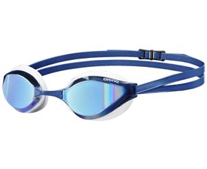 Arena Adult Racing Goggles Python Mirror Blue Mirror/White