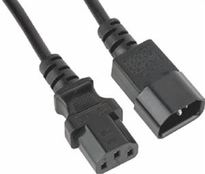 Astrotek Power Cable 2m - Male to Female Monitor to PC or PC/UPS to Device