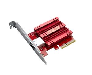 Asus XG-C100C 10GBase-T PCIe Network Adapter with backward compatibility of 5/2.5/1G and 100Mbps  RJ45 port and built-in QoS