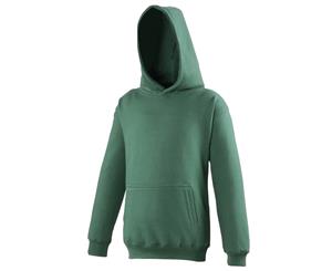 Awdis Kids Unisex Hooded Sweatshirt / Hoodie / Schoolwear (Bottle Green) - RW169