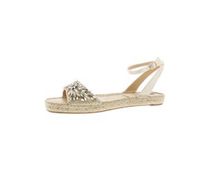 Badgley Mischka Womens Embellished Open Toe Espadrilles