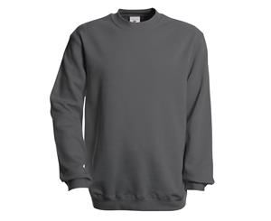 B&C Unisex Set In Modern Cut Crew Neck Sweatshirt (White) - BC2013