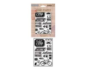 Basicgrey - Hipster - You Are Hip Clear Stamp Set