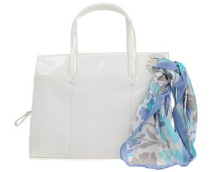 Blu Byblos Varnished Tote Bag - Ivory