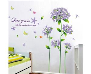 Blue Flower Eco-friendly Wall Decoration (Size 134cm x 104cm)