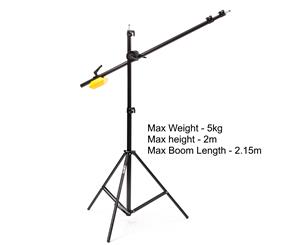 Boom Stand - Light Stand Extendable Boom Arm & 5kg Counterweight