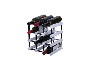 Borders 12 Bottle DIY KIT- 3x3 Pocket- White - The Wine Rack Guru