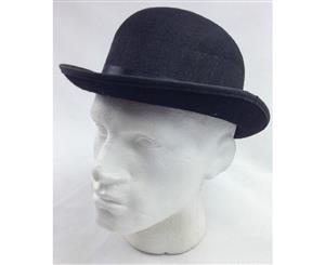 Bowler Hat Party Costume Derby Fancy Dress Dance Halloween Vintage Cap New - Black - Black