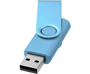 Bullet Rotate Metallic Usb Stick (Blue) - PF1525