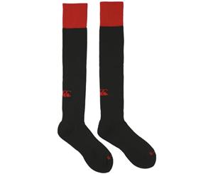 Canterbury Mens Team Cap Rugby Hardwearing Training Socks - Flag Red