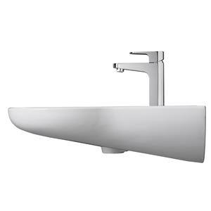 Caroma 550mm White Opal Sole No Tap Hole Wall Basin