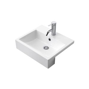 Caroma White Liano Nexus Semi Recessed Basin 1TH