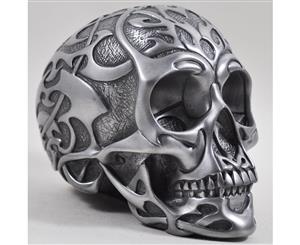 Celtic Tribal Silver Skull Design 2 (Medium)