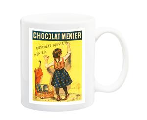 Chocolat Menier Fermin Bouisset Art Nouveau Poster Mug - 11 Fluid Oz