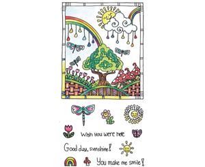 Color Me Clear Stamps 4&quotX7.75"-Sunshine