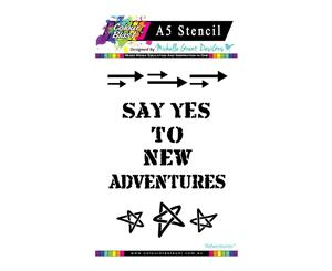 Colour Blast - Going my way Stencil Collection - Adventrues A5