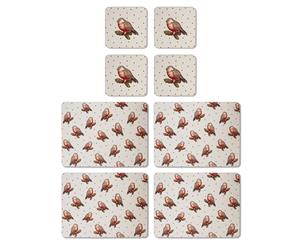 Cooksmart Red Red Robin Placemats and Coasters