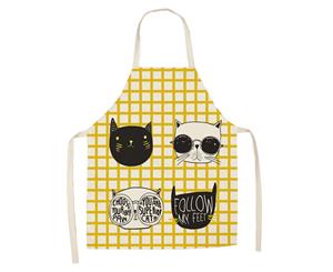 Cotton Linen Cute Dogs Chef Apron