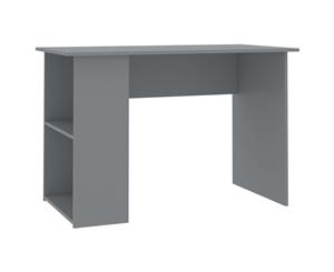 Desk Grey Chipboard Storage Shelf Writing Table Laptop Workstation